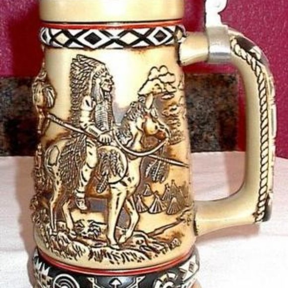 Avon Other - AVON INDIANS OF THE AMERICAN FRONTIER STEIN Fine Collectibles